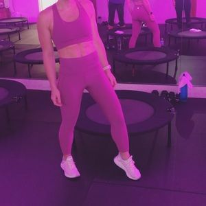 Matching pink workout set